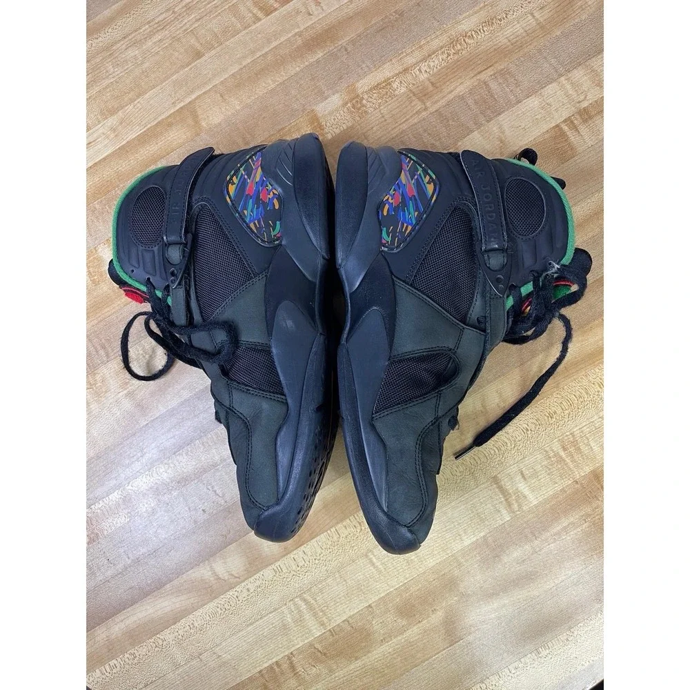 Size 10.5- Air‎ Jordan 8 Retro Tinker - Air Raid Black/Green/Yellow 305381-004